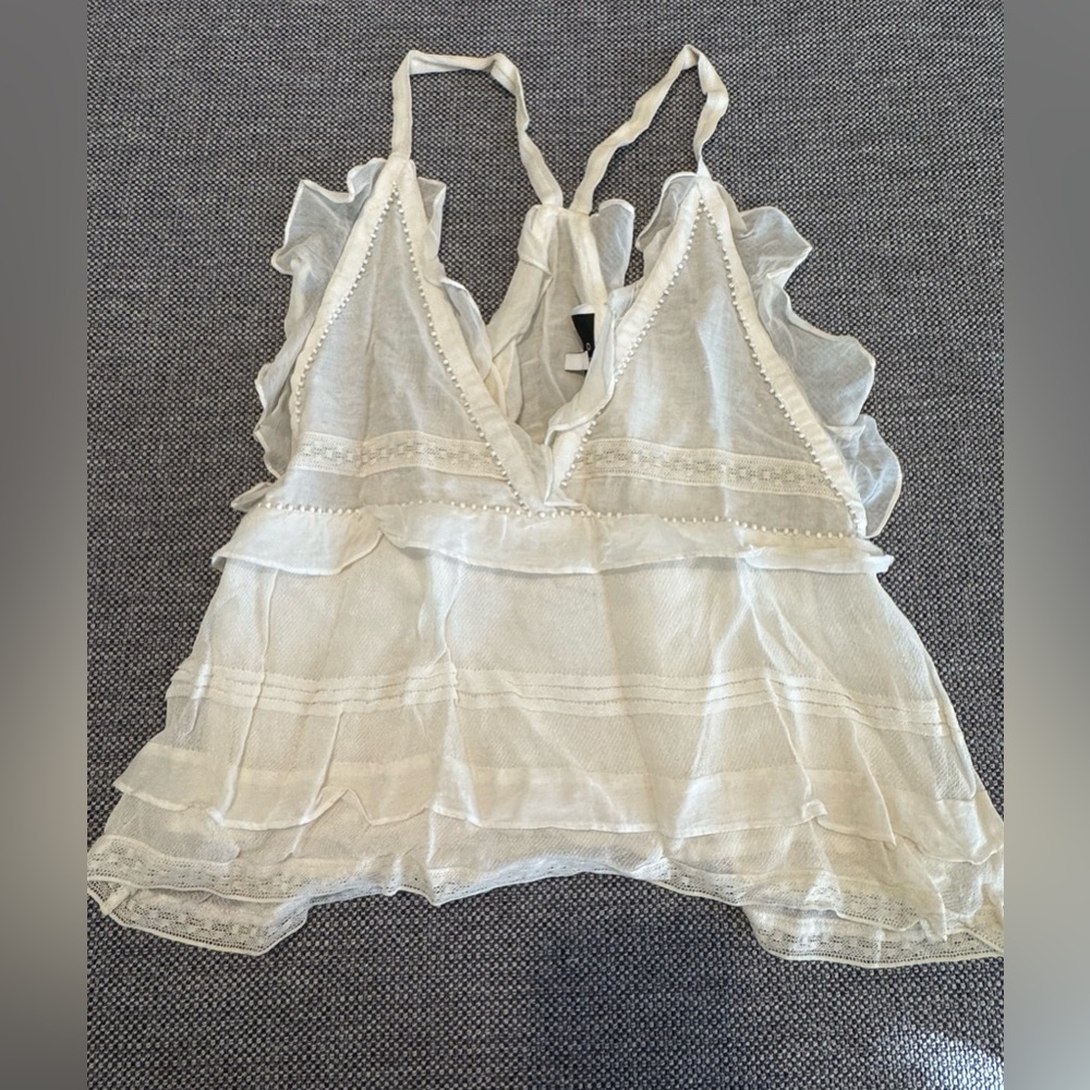 Iro Cream Flirty Top